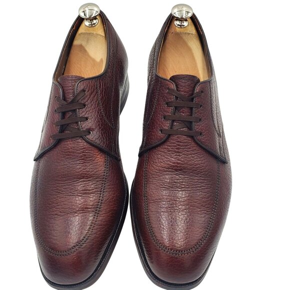 Vintage The Florsheim Men\'s size 9.5 Brown Leather Lace Up Oxford Dress Shoes main image 8